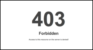403 errors thumbnail